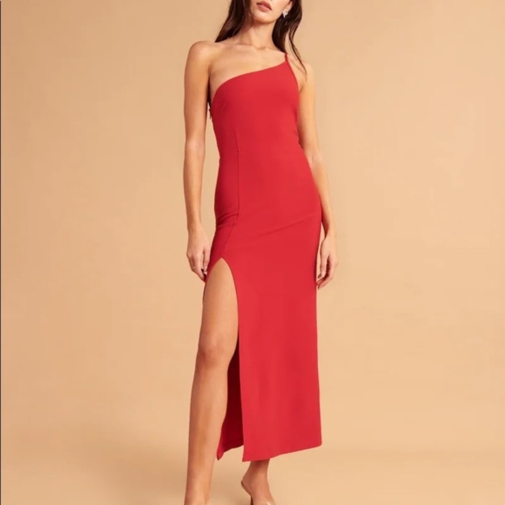 VIRAL Abercrombie & Fitch Asymmetrical One Shoulder Maxi Dress